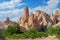 Summer landscape of Cappadocia