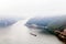 Summer landscape of Danube Gorge, Romania