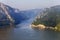 Summer landscape of Danube Gorge, Romania