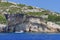 Summer landscape. Ionian Sea - Zakynthos Island, landmark attraction in Greece. Seascape