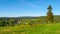 Summer landscape of Jizera Mountains from Bedrichov, Czech Republic