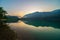 Summer landscape of the lake Corlo