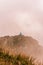 Summer landscape of the Montenegrin ridge, overcast mountain and landscapes of Gutyn Tomnatyk mountain, fascinating and mystical