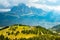 Summer landscape of mount Langkofel, South Tirol, Dolomites mountains, Italy