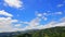 Summer landscape in mountains and dark blue sky Time lapse High quality Footage