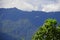 Summer landscape in Nepal. Sarangkot, Pokhara, Nepal. Natural background