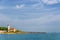 Summer landscape over the Bibione beach