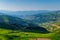 summer landscape overlooking the horizon high mountains of Armenia covered