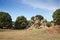 Summer landscape photo with rocks of Filitosa, Corsica