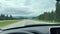 Summer landscape and road in Jasper National Park, Canada