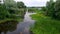 Summer landscape with small river Kolomak, Poltavsk oblast, central Ukraine