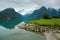 Summer landscape in Stryn Norway