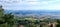 Summer landscape in sunny tuscany day