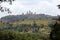 Summer landscape in Tuscany, hilltop town of San Gimignano, Italy