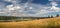 Summer landscape, in the valley of the town of Frymburk near the Lipno reservoir, Czech republic