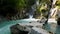 Summer Landscape on the Waterfalls of Ponte Basso Italy - 5K