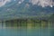 Summer landscaped, Lake with green forests in Hallstatt, Austria in summer