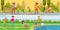 Summer Leisure Activity Horizontal Banners