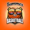 Summer logo. Summer for basketball