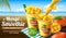 Summer mango smoothie ads