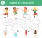 Summer maze for children. Preschool beach holidays activity. Funny puzzle with cute boys, girl and ice-cream. Holiday game for