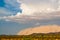 A summer monsoon dust storm (haboob) rolls across the Arizona desert