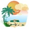 summer motorhome travel and vacation