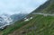 Summer mountain landscape (Oberalp Pass, Switzerland)