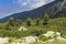 Summer mountain valley landscape.