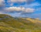 Summer mountaine landscape with cloudy sky. Mountain scenery, National park Durmitor, Zabljak, Montenegro