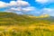 Summer mountaine landscape with cloudy sky. Mountain scenery, National park Durmitor, Zabljak, Montenegro