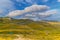 Summer mountaine landscape with cloudy sky. Mountain scenery, National park Durmitor, Zabljak, Montenegro