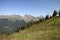 Summer mountains in French Alps