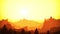 Summer Mountains Sunrise Background Clip