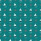 Summer nautical pattern with ships, waves and starfish on a blue background.