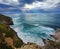 Summer ocean bay coastline view near Gorliz town Spain.