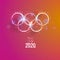 Summer olympic games. 2020 Tokyo. Vector illustration. Abstract background for banner.