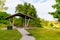 Summer in Omaha, A shelter with tables and benches at Ed Zorinsky Lake Park Omaha NE