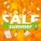 Summer orange sale design template