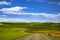 Summer in Palouse Washington during canola bloom