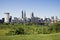 Summer panorama of Cleveland