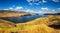 Summer panorama of the Kamloops lake in Canada