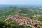 Summer panorama Republic of San Marino and Italy