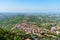 Summer panorama Republic of San Marino and Italy