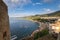 Summer panorama of Scilla village, Calabria, Southern Italy. Color image