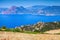 Summer panoramic coastal landscape of Corsica