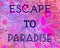 Summer Party Invitation Escape to Paradise.