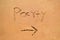 Summer party note written on sand