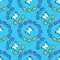 summer pattern with butterflies