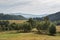 Summer Polish landscape in Sudety mountains